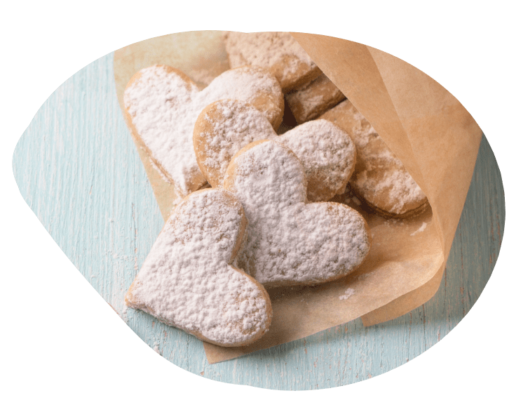 Valentine’s European butter from France Cookies heart-shaped