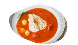 Fish filet in tomato sauce