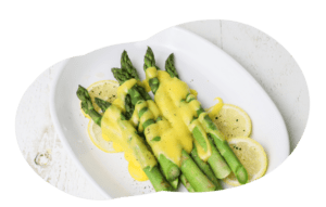 Asparagus with hollandaise sauce