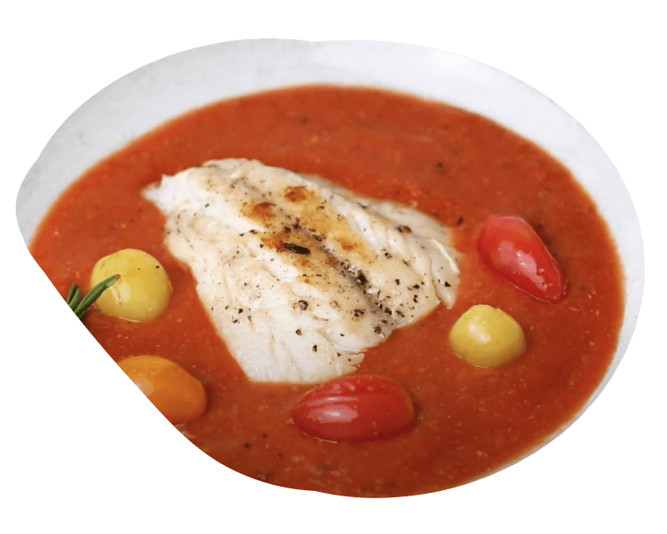 Fish filet in tomato sauce