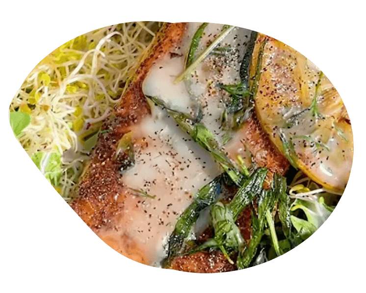 Crispy Lemon Butter Salmon