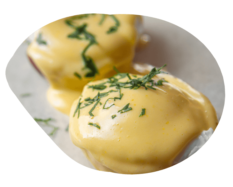 Hollandaise Sauce with Eggs Benedict